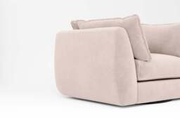 Utopia - Loveseat - Rearrangeable Modular Sofa, Cotton Blend / Bisque / Tailored Trim - thumbnail 3