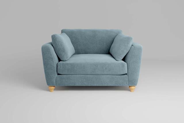Daydream - Loveseat, Cotton Blend / Topaz - image 1