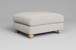 Serenity - Footstool (Large), Luxe Woven Velvet / Snow - thumbnail 2