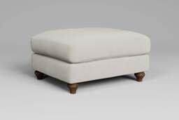 Serenity - Footstool (Large), Luxe Woven Velvet / Snow - thumbnail 3
