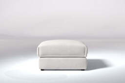 Utopia - Footstool - Rearrangeable Modular Sofa, Brushed Wool Feel / Whisper / Tailored Trim - thumbnail 2