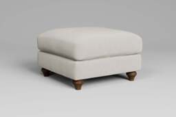 Serenity - Footstool (Medium), Luxe Woven Velvet / Snow - thumbnail 3