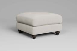 Serenity - Footstool (Medium), Luxe Woven Velvet / Snow - thumbnail 4