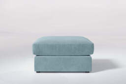 Cloud Nine - Large Storage Stool, Cotton Blend / Topaz - thumbnail 1
