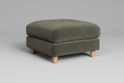 Cloud Nine - Footstool (Medium), Luxe Woven Velvet / Pine - thumbnail 2