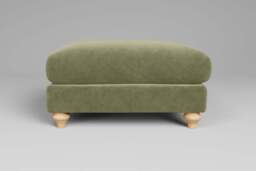 Serenity - Footstool (Large), Cotton Blend / Jade