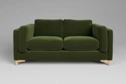 Fusion - 2 Seater Sofa, Soft Touch Velvet / Avocado - thumbnail 1