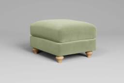 Serenity - Footstool (Small), Brushed Wool Feel / Sage - thumbnail 2