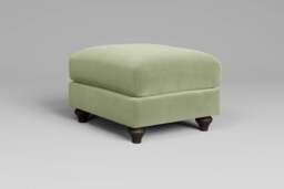 Serenity - Footstool (Small), Brushed Wool Feel / Sage - thumbnail 4