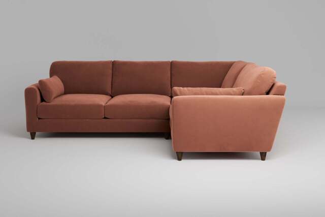 7th Heaven Midi - Small Corner Sofa, Soft Touch Velvet / Cinnamon - image 1