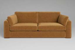 Muse - 4.5 Seater Sofa, Luxe Woven Velvet / Old Gold