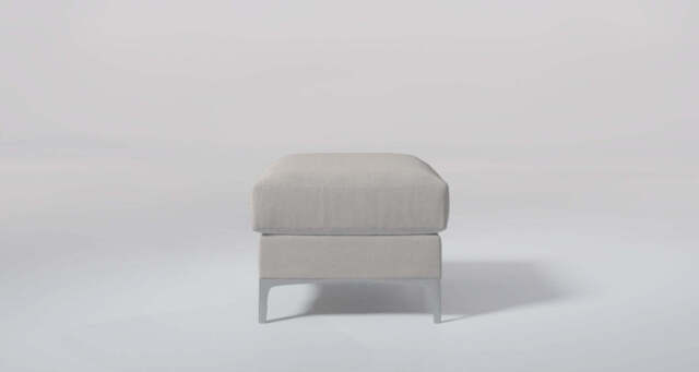 melody - Footstool, Brushed Wool Feel / Whsiper