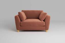 Daydream - Loveseat, Soft Touch Velvet / Cinnamon