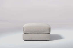 Utopia - Footstool - Rearrangeable Modular Sofa, Boucle / Mink / Casual Trim - thumbnail 2