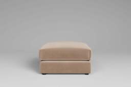 Utopia - Footstool - Rearrangeable Modular Sofa, Boucle / Mink / Casual Trim - thumbnail 4