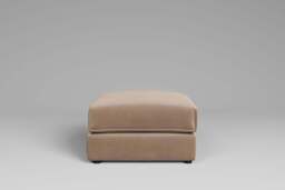 Utopia - Footstool - Rearrangeable Modular Sofa, Boucle / Mink / Casual Trim - thumbnail 5