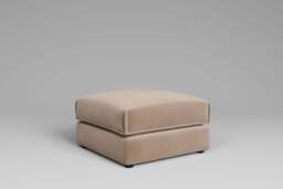 Utopia - Footstool - Rearrangeable Modular Sofa, Boucle / Mink / Casual Trim - thumbnail 6