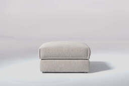 Utopia - Footstool - Rearrangeable Modular Sofa, Boucle / Mink / Casual Trim - thumbnail 1