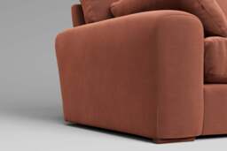 7th Heaven Maxi - Small Corner Sofa, Soft Touch Velvet / Cinnamon - thumbnail 5