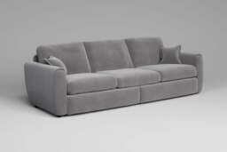 Tranquil - 5 Seater Sofa, Brushed Wool Feel / Pewter - thumbnail 2