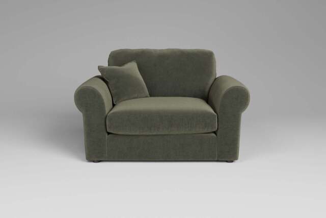 Mellow - Loveseat, Luxe Woven Velvet / Pine - image 1