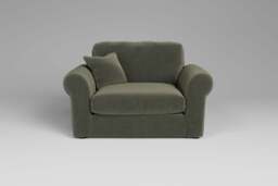 Mellow - Loveseat, Luxe Woven Velvet / Pine - thumbnail 1