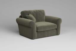 Mellow - Loveseat, Luxe Woven Velvet / Pine - thumbnail 3