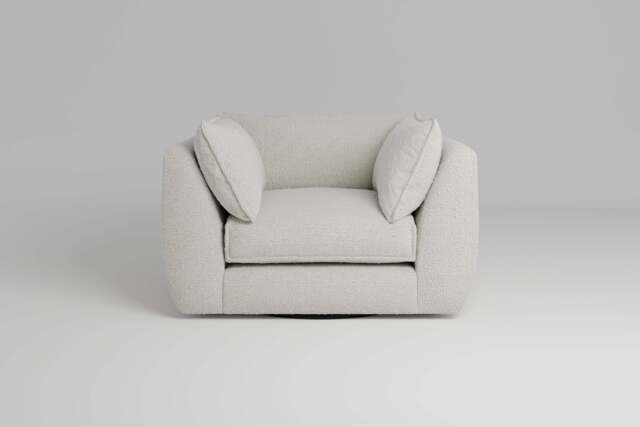 Utopia - Loveseat - Rearrangeable Modular Sofa, Boucle / Ivory / Casual Trim - image 1