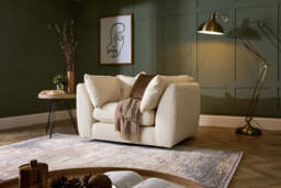Utopia - Loveseat - Rearrangeable Modular Sofa, Boucle / Ivory / Casual Trim - thumbnail 5