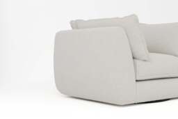Utopia - Loveseat - Rearrangeable Modular Sofa, Boucle / Ivory / Casual Trim - thumbnail 4