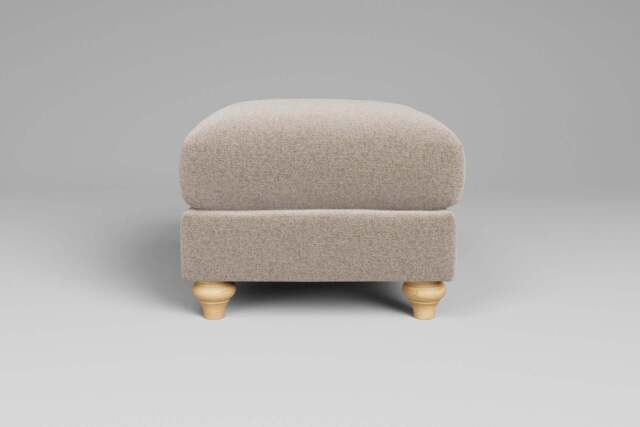 Serenity - Footstool (Small), Basket weave / Sand - image 1