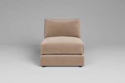 Utopia - Armless - Rearrangeable Modular Sofa, Boucle / Mink / Tailored Trim - thumbnail 6