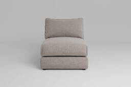 Utopia - Armless - Rearrangeable Modular Sofa, Boucle / Mink / Tailored Trim - thumbnail 3