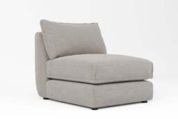 Utopia - Armless - Rearrangeable Modular Sofa, Boucle / Mink / Tailored Trim - thumbnail 4