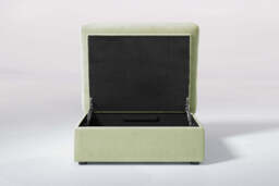 Fusion - Large Storage Stool, Brushed Wool Feel / Sage - thumbnail 2