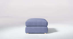 Zen - Footstool, Brushed Wool Feel / Denim - thumbnail 2