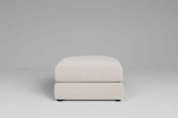 Utopia - Footstool - Rearrangeable Modular Sofa, Luxe Woven Velvet / Snow / Casual Trim - thumbnail 4