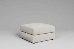 Utopia - Footstool - Rearrangeable Modular Sofa, Luxe Woven Velvet / Snow / Casual Trim - thumbnail 5