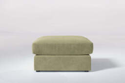 Large Storage Stool, Cotton Blend / Jade
