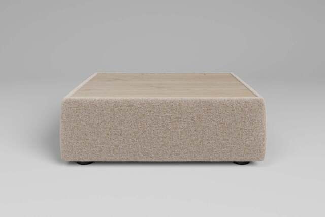 Aura - Coffee Table - Rearrangeable Modular Sofa, Oak / Basket Weave / Sand - image 1