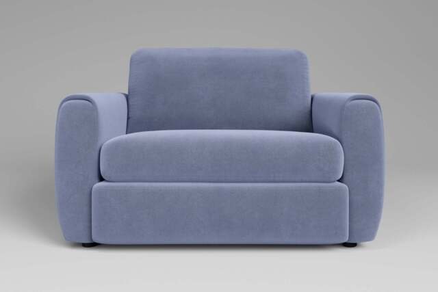 Tranquil - Loveseat, Brushed Wool Feel / Denim - image 1