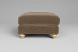 Serenity - Footstool (Medium), Luxe Woven Velvet / Mocha - thumbnail 1