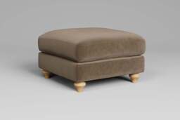 Serenity - Footstool (Medium), Luxe Woven Velvet / Mocha - thumbnail 2