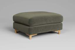 Fusion - Footstool (Large), Luxe Woven Velvet / Pine - thumbnail 2