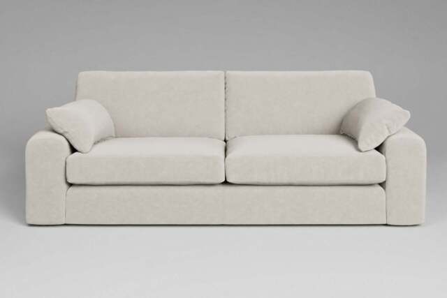 7th Heaven Maxi - 4.5 Seater Sofa, Luxe Woven Velvet / Snow - image 1