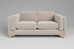 Fusion - 2 Seater Sofa, Plush Chenille / Chalk - thumbnail 1