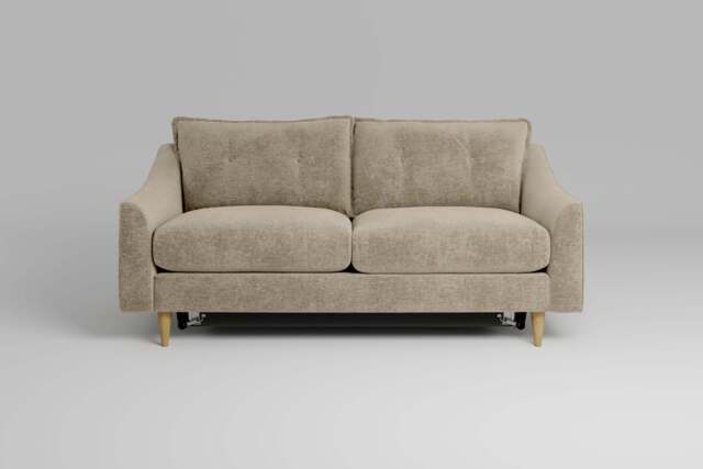hush - 3 Seater Sofa Bed, Soft Woven Chenille / Ecru - image 1