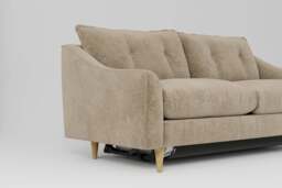 hush - 3 Seater Sofa Bed, Soft Woven Chenille / Ecru - thumbnail 2