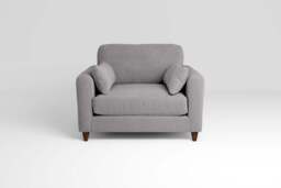 7th Heaven Midi - Loveseat, Brushed Wool Feel / Pewter