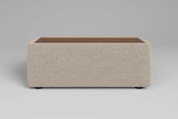Zen - Side Table - Rearrangeable Modular Sofa, Walnut / Boucle / Bone - thumbnail 1